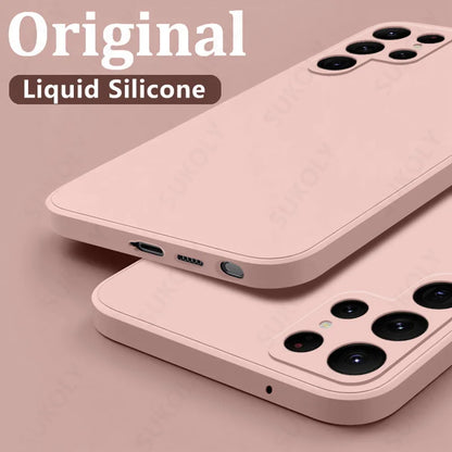 Shockproof Liquid Silicone Case for Samsung Galaxy S24S23S22S25 UltraFEA56A55A53A54A16A17 5G - ZOOMNSTORE