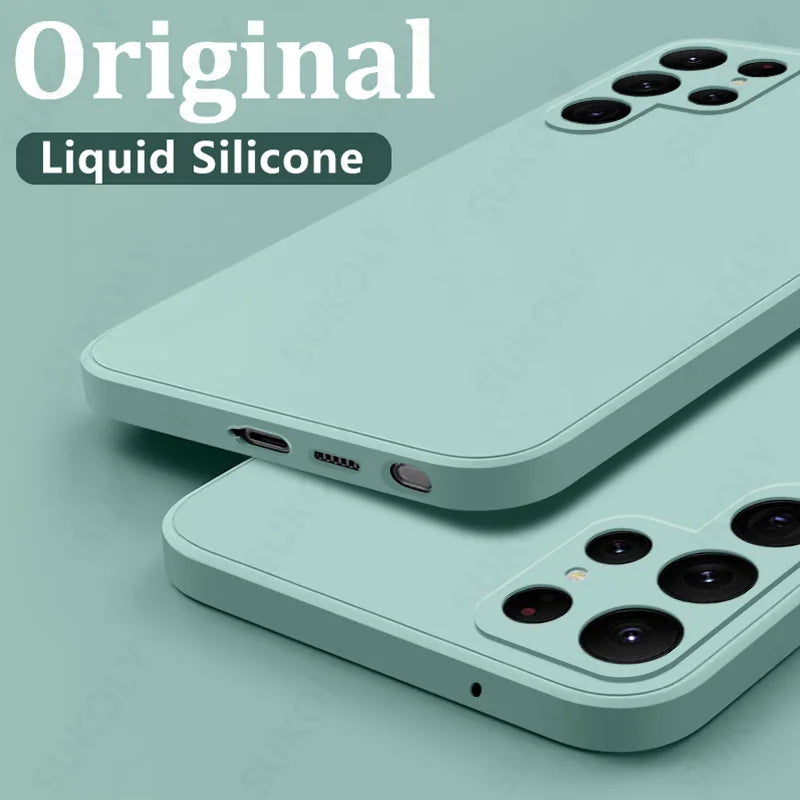 Shockproof Liquid Silicone Case for Samsung Galaxy S24S23S22S25 UltraFEA56A55A53A54A16A17 5G - ZOOMNSTORE