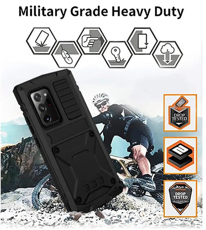 360 Full Metal Shockproof Case - Aluminum Armor Cover for Samsung Galaxy S24S23S22S21S20Note 20A72A52A32 - ZOOMNSTORE