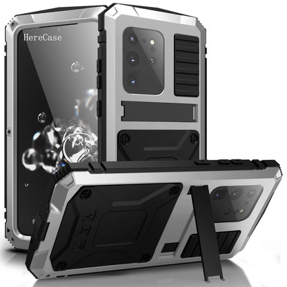 360 Full Metal Shockproof Case - Aluminum Armor Cover for Samsung Galaxy S24S23S22S21S20Note 20A72A52A32 - ZOOMNSTORE