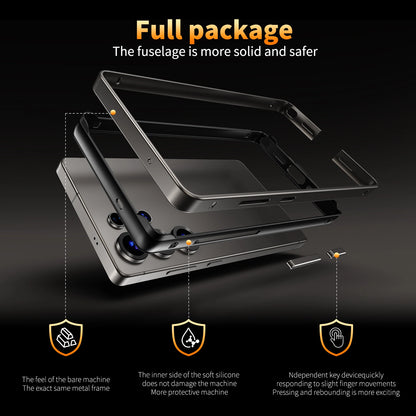 Luxury Aluminum Frame Case for Samsung Galaxy S25 Ultra  S24 Plus - Hybrid Silicone Bumper Protective Accessory - ZOOMNSTORE