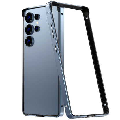 Luxury Aluminum Frame Case for Samsung Galaxy S25 Ultra  S24 Plus - Hybrid Silicone Bumper Protective Accessory - ZOOMNSTORE