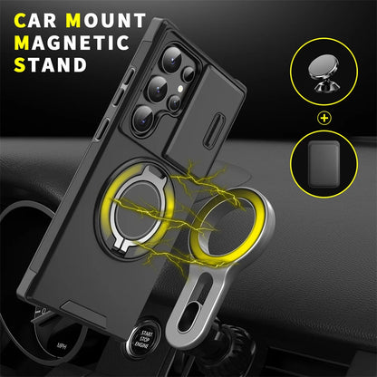 Magnetic Slide Camera Protection Phone Case for Samsung S21 S22 S23 S24 S25 Ultra FE A Series - ZOOMNSTORE
