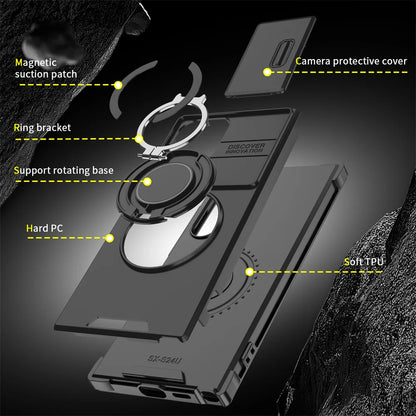 Magnetic Slide Camera Protection Phone Case for Samsung S21 S22 S23 S24 S25 Ultra FE A Series - ZOOMNSTORE
