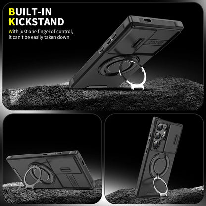Magnetic Slide Camera Protection Phone Case for Samsung S21 S22 S23 S24 S25 Ultra FE A Series - ZOOMNSTORE