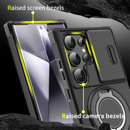 Magnetic Slide Camera Protection Phone Case for Samsung S21 S22 S23 S24 S25 Ultra FE A Series - ZOOMNSTORE