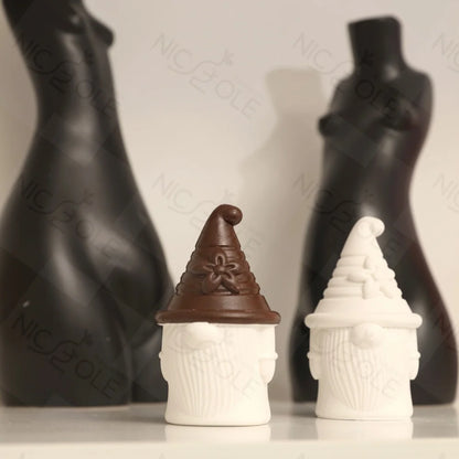 Santa Claus Candle Mold - Reusable Silicone Plaster Craft for Christmas Decor - ZOOMNSTORE