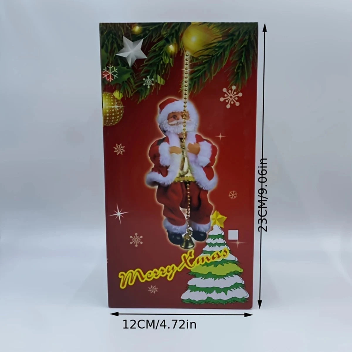 Santa Claus Doll - Christmas Decorations With Climbing Beads & Rope, Holiday Ornaments - ZOOMNSTORE