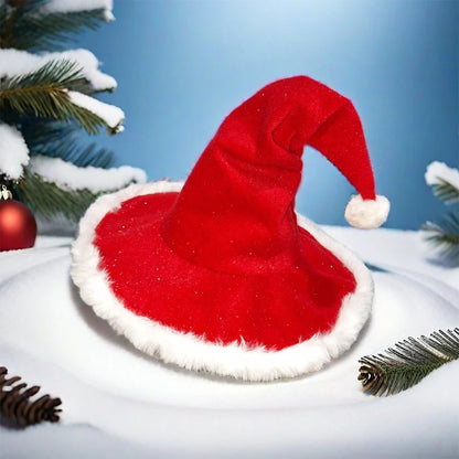 Unisex Santa Hat - Extra Thick Fur Christmas Holiday Hat for Adults - ZOOMNSTORE