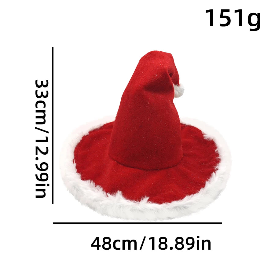 Unisex Santa Hat - Extra Thick Fur Christmas Holiday Hat for Adults - ZOOMNSTORE