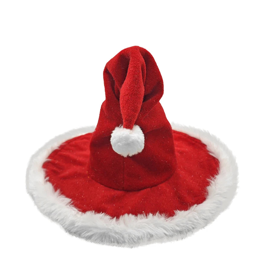 Unisex Santa Hat - Extra Thick Fur Christmas Holiday Hat for Adults - ZOOMNSTORE