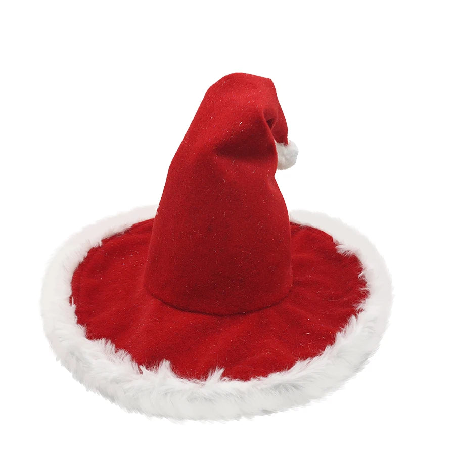 Unisex Santa Hat - Extra Thick Fur Christmas Holiday Hat for Adults - ZOOMNSTORE