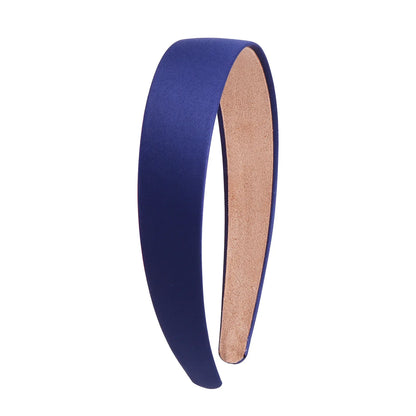 1/2pcs Plain 3CM Wide Satin Headband Girls Fabric Covered Resin Hairbands Plastic Hair Hoop Kids Elastic Bands Hair Accessories - ZOOMNSTORE