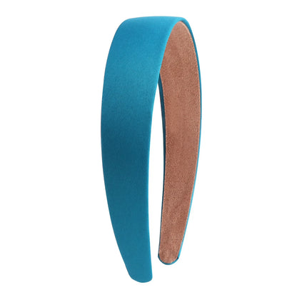 1/2pcs Plain 3CM Wide Satin Headband Girls Fabric Covered Resin Hairbands Plastic Hair Hoop Kids Elastic Bands Hair Accessories - ZOOMNSTORE