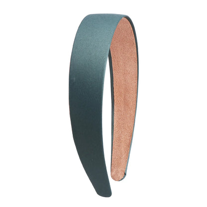 1/2pcs Plain 3CM Wide Satin Headband Girls Fabric Covered Resin Hairbands Plastic Hair Hoop Kids Elastic Bands Hair Accessories - ZOOMNSTORE