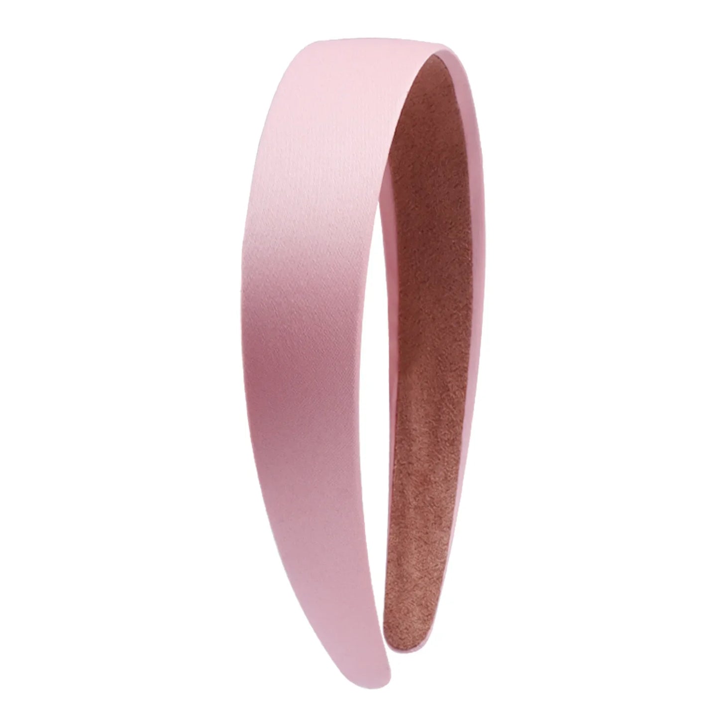 1/2pcs Plain 3CM Wide Satin Headband Girls Fabric Covered Resin Hairbands Plastic Hair Hoop Kids Elastic Bands Hair Accessories - ZOOMNSTORE