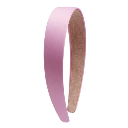 1/2pcs Plain 3CM Wide Satin Headband Girls Fabric Covered Resin Hairbands Plastic Hair Hoop Kids Elastic Bands Hair Accessories - ZOOMNSTORE