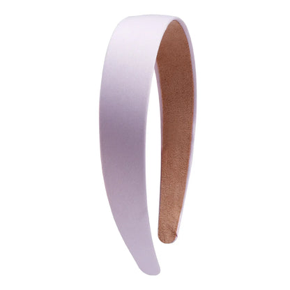 1/2pcs Plain 3CM Wide Satin Headband Girls Fabric Covered Resin Hairbands Plastic Hair Hoop Kids Elastic Bands Hair Accessories - ZOOMNSTORE