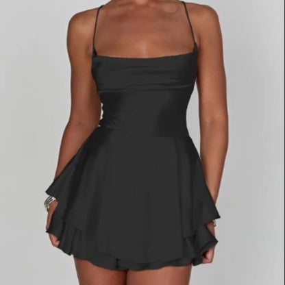 Satin Silk Cami Jumpsuit - Sexy Backless Summer Romper - ZOOMNSTORE