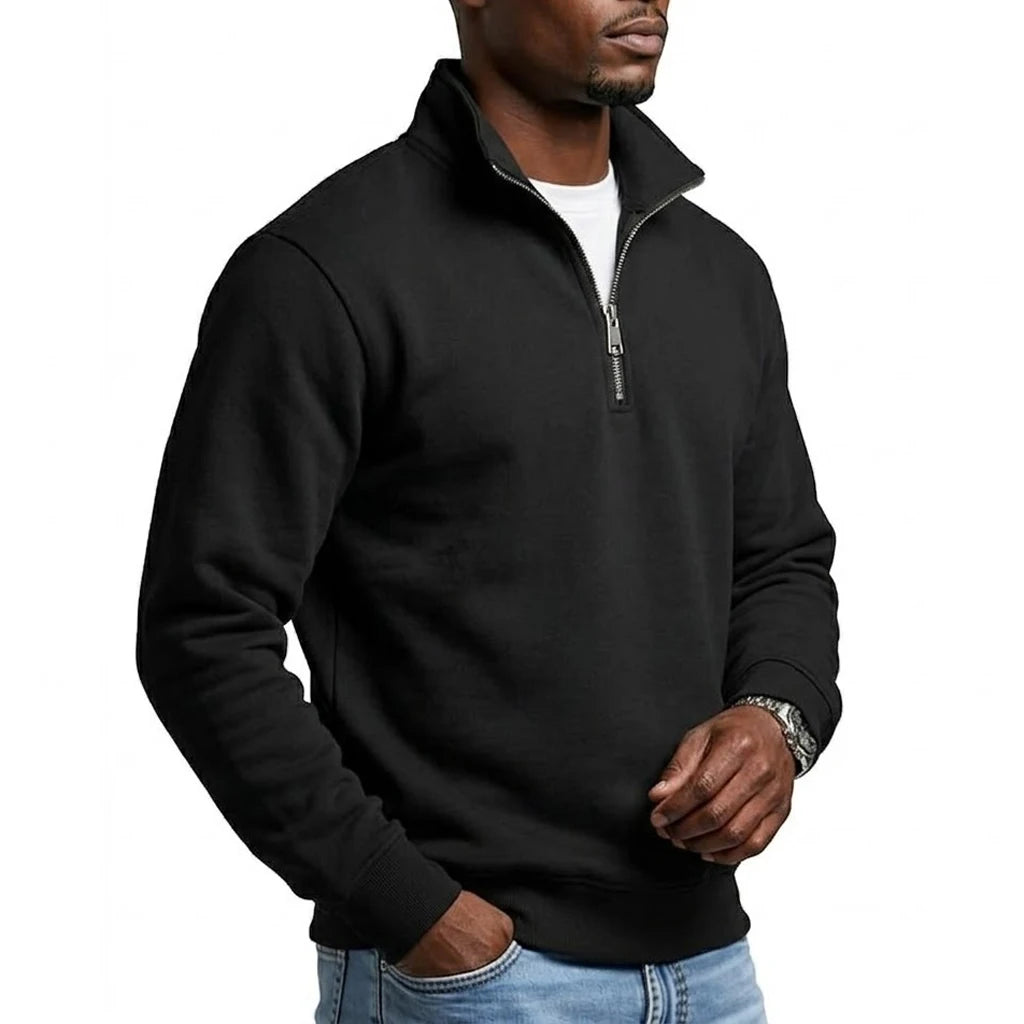 Outdoor Men Zipper Sweatshirts Spring Quarter Zip Pullover Half Zipper Hoodie for Men Gym Man Autumn Solid Men's Sweatshirt Coat