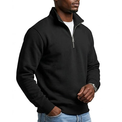 Outdoor Men Zipper Sweatshirts Spring Quarter Zip Pullover Half Zipper Hoodie for Men Gym Man Autumn Solid Men's Sweatshirt Coat