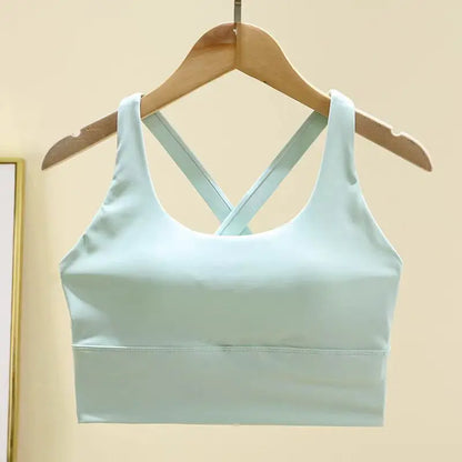 Sports Bra Shockproof - High-Intensity Push-Up Running Gym Bra With Fixed Shoulder Strap