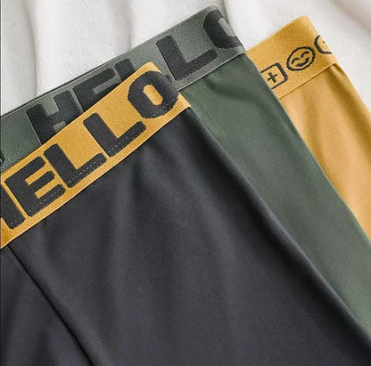 1/5pcs Men's Underwear, Breathable Comfy Quick Drying Stretchy Boxer Trunks, Sexy Underpants, Men's Trendy Boxer Panties