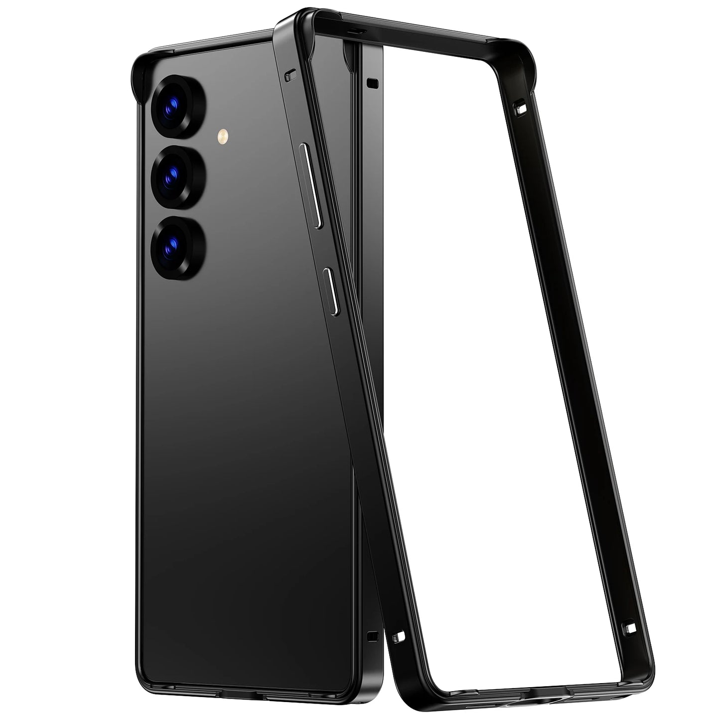 Hybrid Silicone Frame Aluminum Metal Phone Case for Samsung Galaxy S26 S25 Ultra S24 Plus Better Heat Bumper