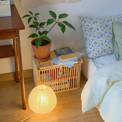 Japanese Lantern LED Table Lamp - Creative Rice Paper Light for Living Room  Bedroom Decor - ZOOMNSTORE