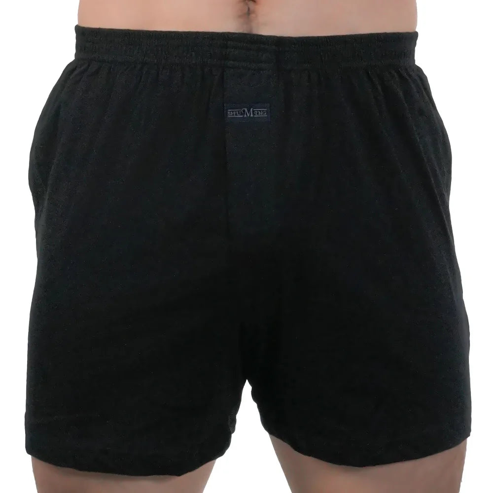 1PC Big Underpants Solid Pajama Bottoms At Home Plus Size Boxers Brief For Men High Waist Allo Pants Cotton Slacks Sleep Bottoms