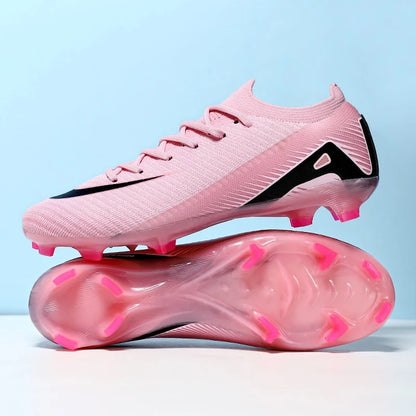 Men Football Boots - Outdoor Soccer Cleats with Long Spikes | Breathable Training Shoes