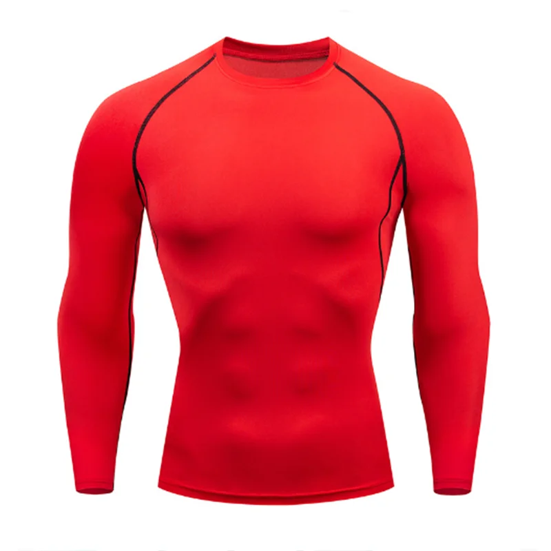 Men Sport T-Shirt – Quick Dry Compression Shirt Long Sleeve Running Top