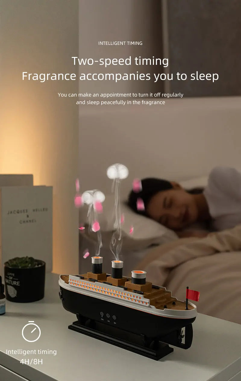 Ultrasonic Jellyfish Humidifier  Aroma Diffuser with Remote Control and Colorful Lighting