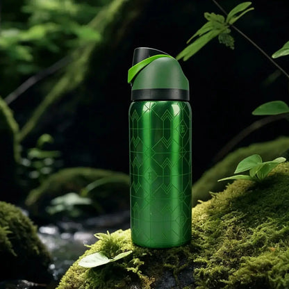 Owalaa emerald flash 32oz/945ml stainless steel insulated water bottle with straw,for daily sports outdoor,perfect gift