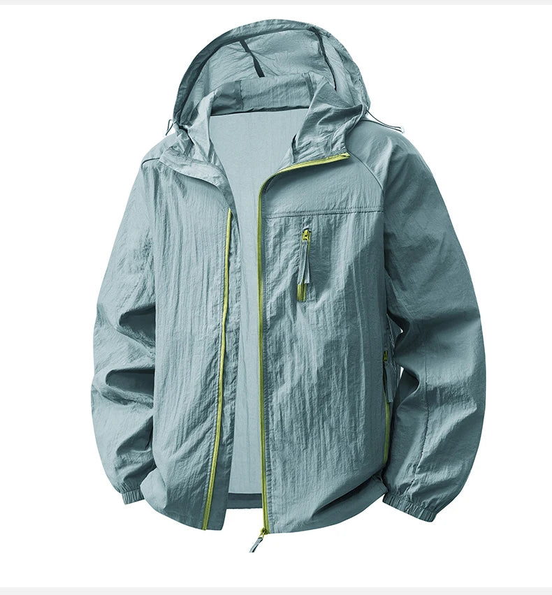 LNGXO Women's Men's Sun Protective Jackets Camping Mountaineering Hiking Outdoor Sports Windbreaker Summer Lightweight Coat
