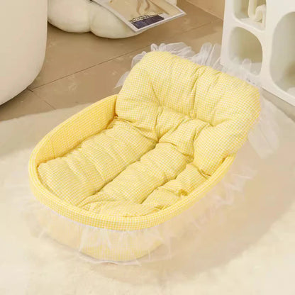 1pc Cute Princess Cat Litter All Seasons Universal Non Sticky Mat Pet Sofa Dog Bed Small And Medium Cats And Dogs Pet Supplies