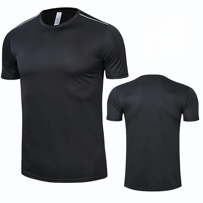 Men Women Quick Dry Short Sleeve Sport T Shirt Gym Jerseys Fitness Shirt Trainer Running T-Shirt Teenager Breathable Sportswears