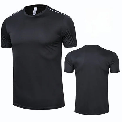 Men Women Quick Dry Short Sleeve Sport T Shirt Gym Jerseys Fitness Shirt Trainer Running T-Shirt Teenager Breathable Sportswears