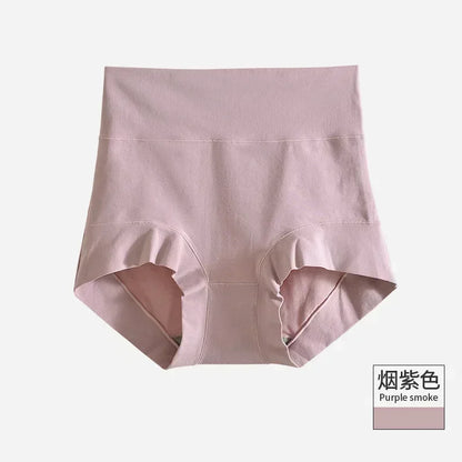 60S Cotton Panties High-Rise Panties for Women Ladies Plus Size Womens Briefs Underwear Women Tighten The Abdomen Safety Shorts