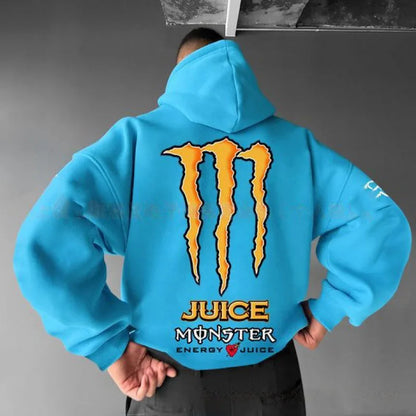 Monster Energy Hoodies – Charcoal Gray Streetwear Pullover For Men & Women