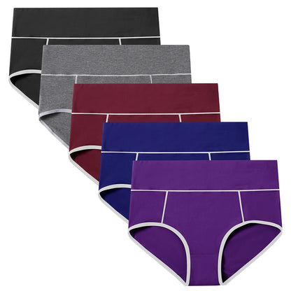 POKARLA Women High Waist Cotton Underwear Comfortable Postpartum C Section Panties Breathable Tummy Control Underpants Plus Size