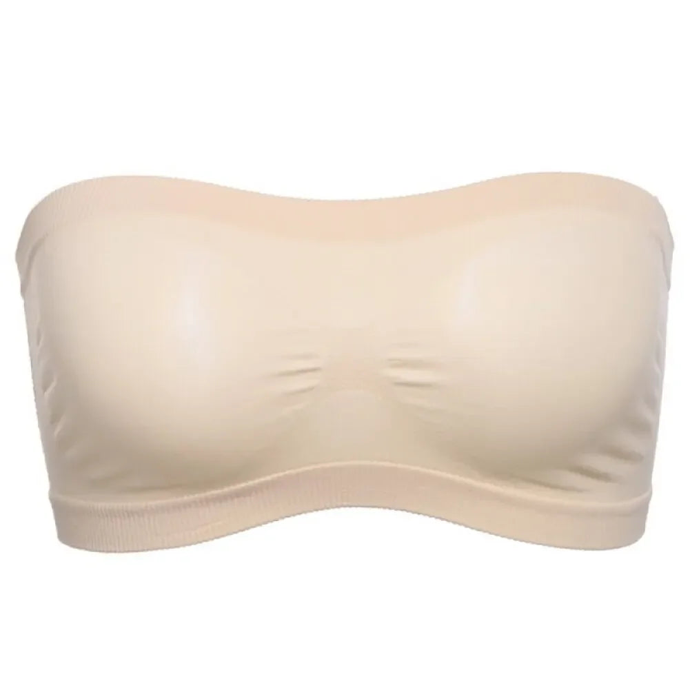 Strapless Tube Bra - Breathable Mesh Wireless Bra for Women | Summer Crop Top Bralette