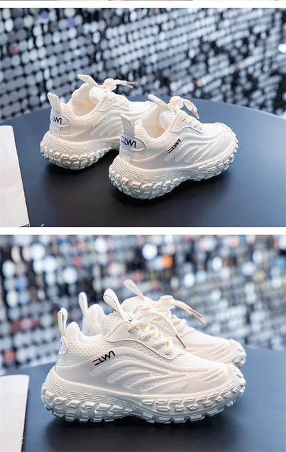 Children Sneakers - Lightweight Kids Casual Shoes With Breathable Mesh Fabric & Rubber Sole