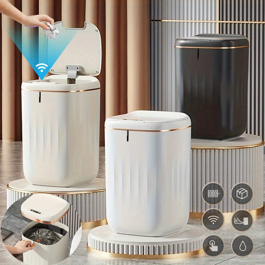 Large Rechargeable Touchless Smart Trash Can - 2022L Kitchen  Living Room Garbage Bin