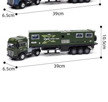 2025 Hot 39cm Car Model Toys for Children Kids Games Boys Motor Home Christmas Train Alloy Cars At Scale Girl Gifts with Light