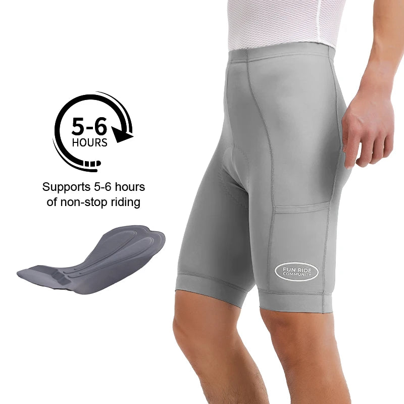 INBIKE Pro Summer Men's Cycling Shorts Bicycle Pants Shock-absorbing Cycling Clothing Mountain Road Bike Tousers With pocket