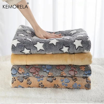 KEMORELA Flannel Pet Sleeping Mat Dog Bed Winter Puppy Bed Dog Sofa Mattress Cushion for Small Large Dog Blanket Pet Supplies
