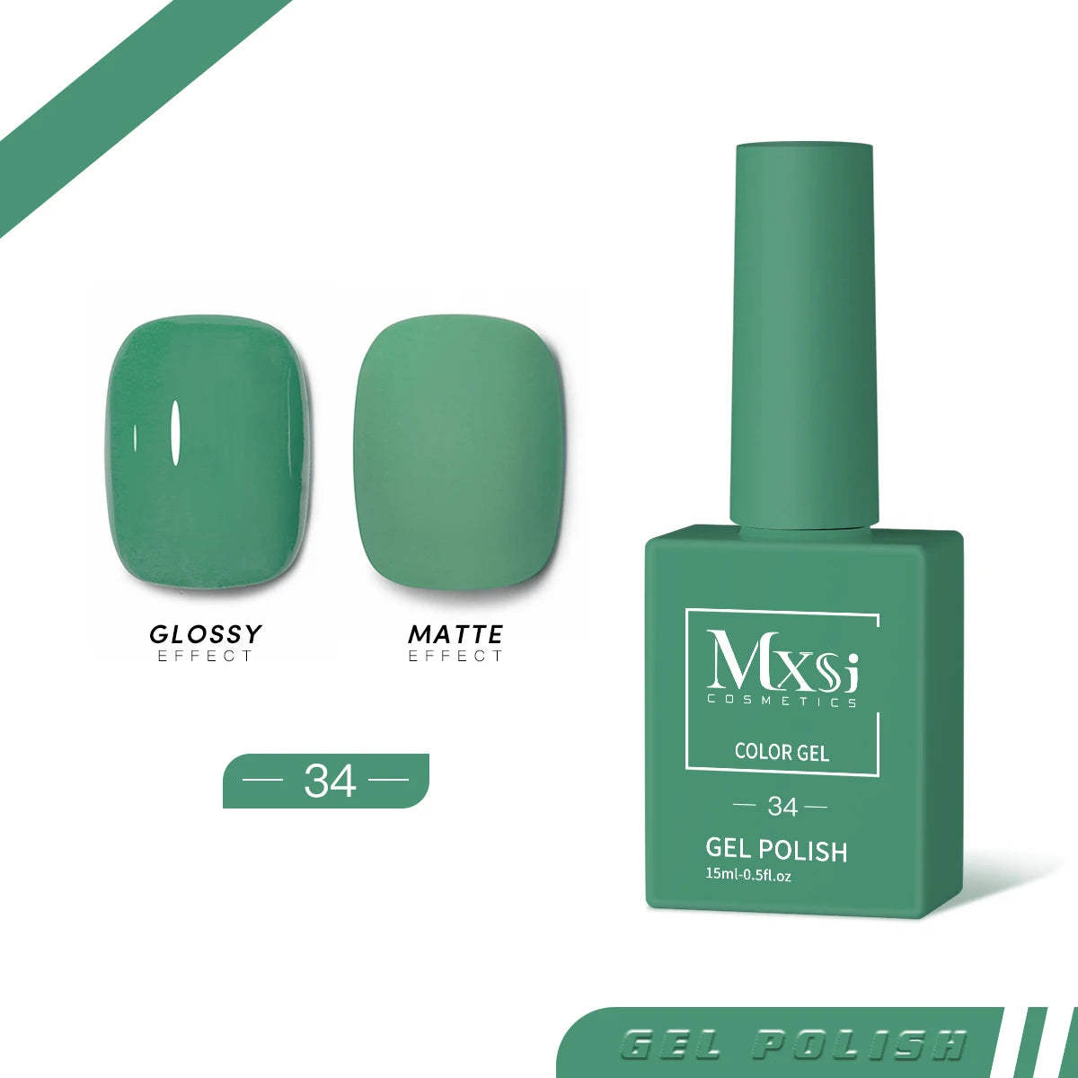 Gel Nail Polish Set - Neon Brown Royal Blue Red Green Pastel Nude Varnish