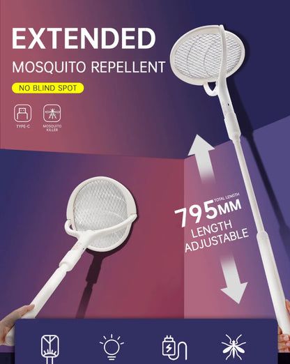 3500V 5 in1 Mosquito Killer Lamp Multicunctional Angle Adjustable Bug Zapper Electric USB Rechargeable Mosquito Fly Bat Swatter