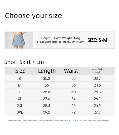 DRUR 2pcs Tennis Skirt Set Women Summer Sports Suit 2 Piece Fitness Top Skort Sets Ladies Golf Wear Set Sportswear Outfits 2025